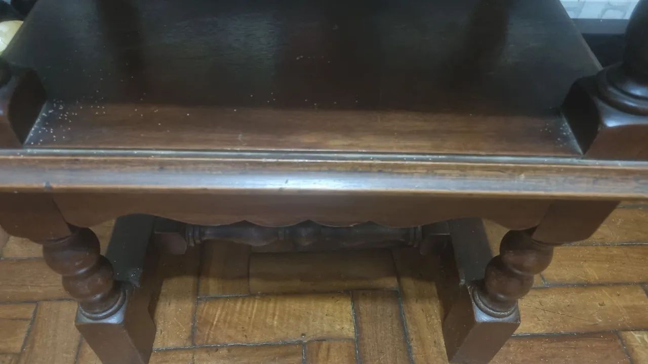 Mesa de apoio de madeira maciça  - Foto 3