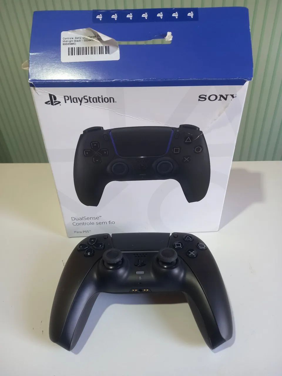 Controle Playstation 5 sem fio Dualsense Midnight Black.  - Foto 2