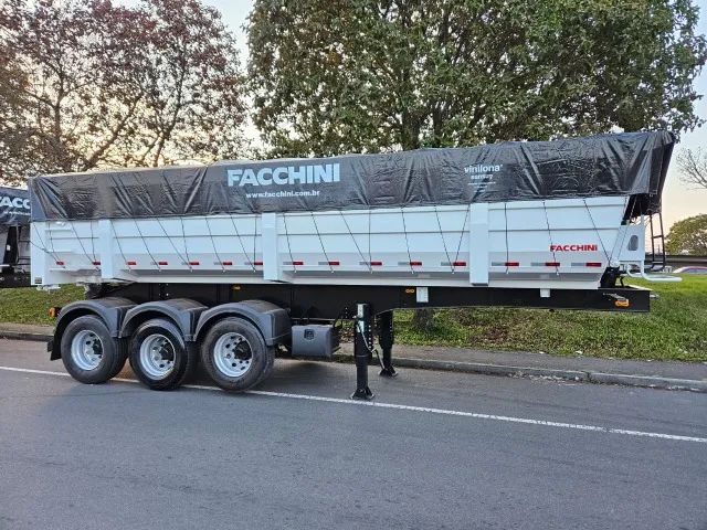 Carreta Basculante Facchini Ano 2025 0km Pronta Entrega 25m³ na lata Sem pneus Freio ABS - Foto 4