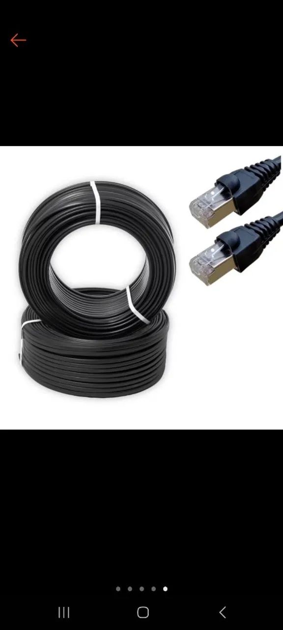 Vendo Cabo de Rede CAT6  Gigabit - Alta Velocidade - Foto 2