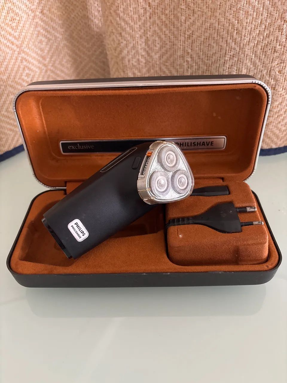 Barbeador Philips de Luxo "Philishave" - Década de 50 - com 3 Lâminas - Funcionando - Foto 2