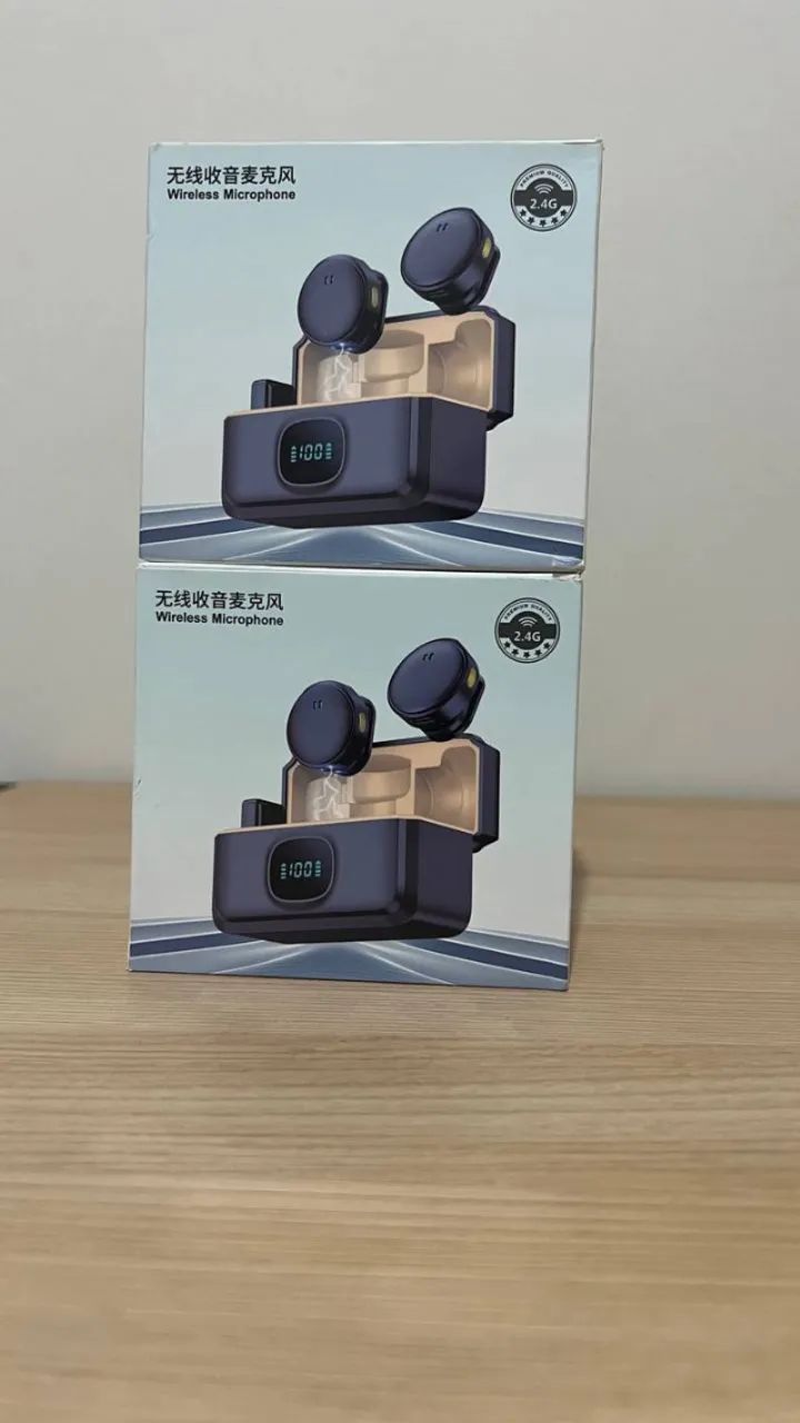 Incrível microfone de lapela magnético para celular - Foto 2