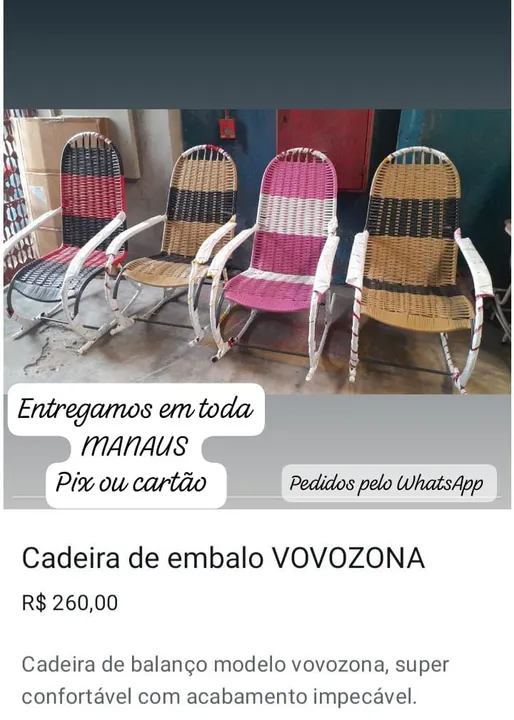 Cadeira de Balanço Vovózona - Conforto e Estilo