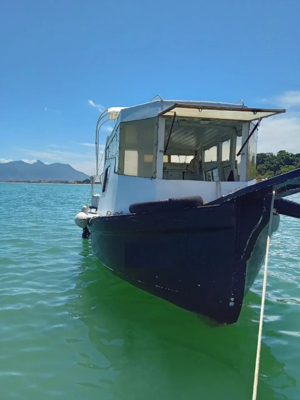 Vendo barco motor B18 casco de fibra - Foto 3