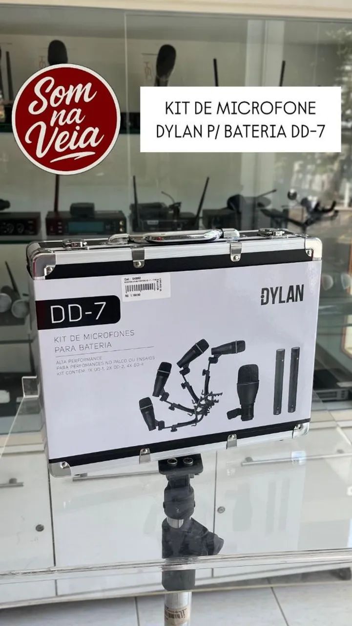 Kit de Microfone Dylan DD-7 para Bateria