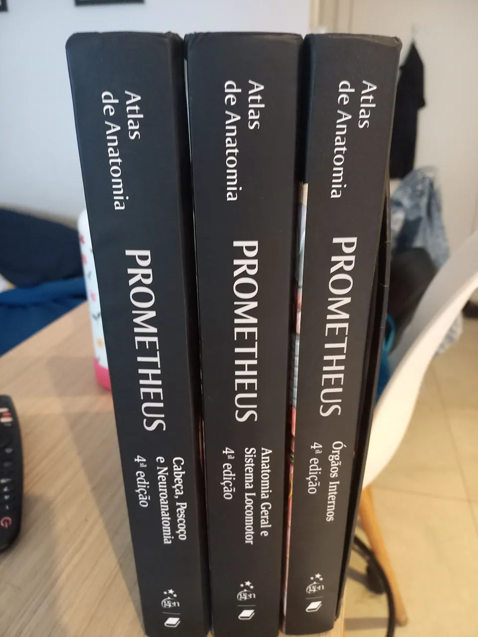 Prometheus, Atlas de Anatomia, 3 volumes 4ª Edição, praticamente novo