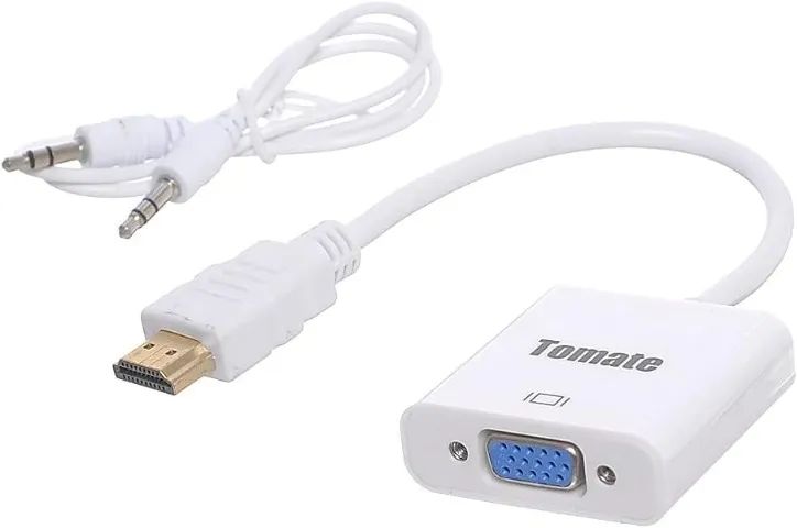 Conversor adaptador hdmi para vga com audio tomate mtv-603 - Loja Coimbra Computadores 