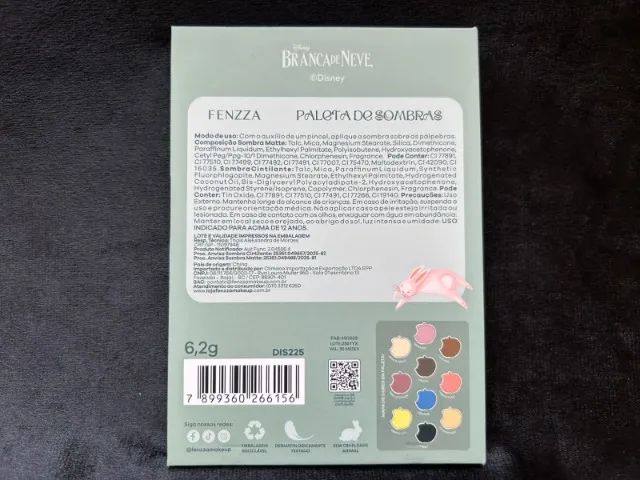 paleta de sombras branca de neve - fenzza - Foto 2