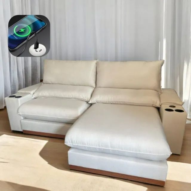 Sofá Retrátil e Reclinável Grazi 2,50 m - UNIART ESTOFADOS - Foto 2