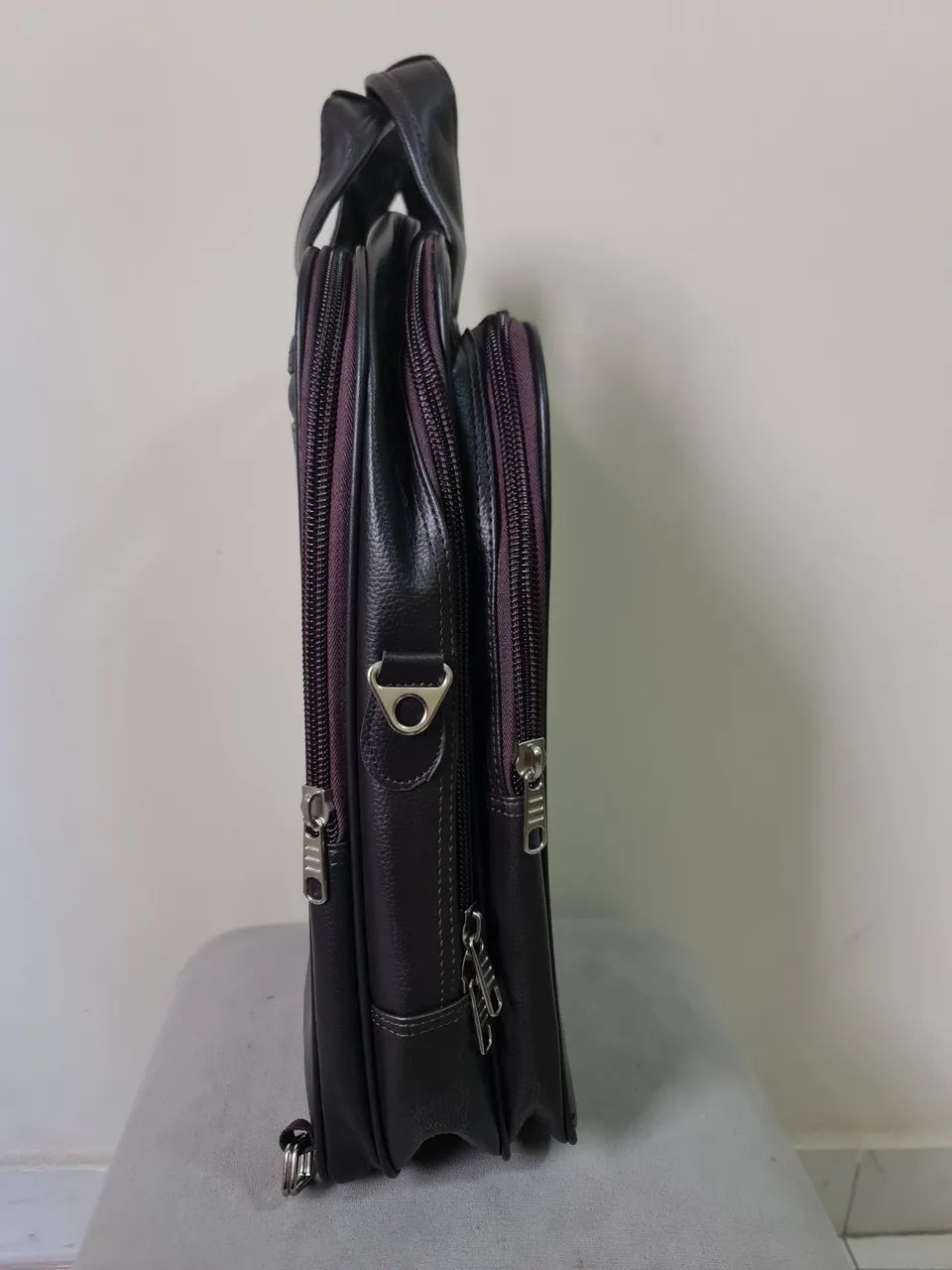 Mochila Masculina Preta Montblanc executiva  - Foto 4