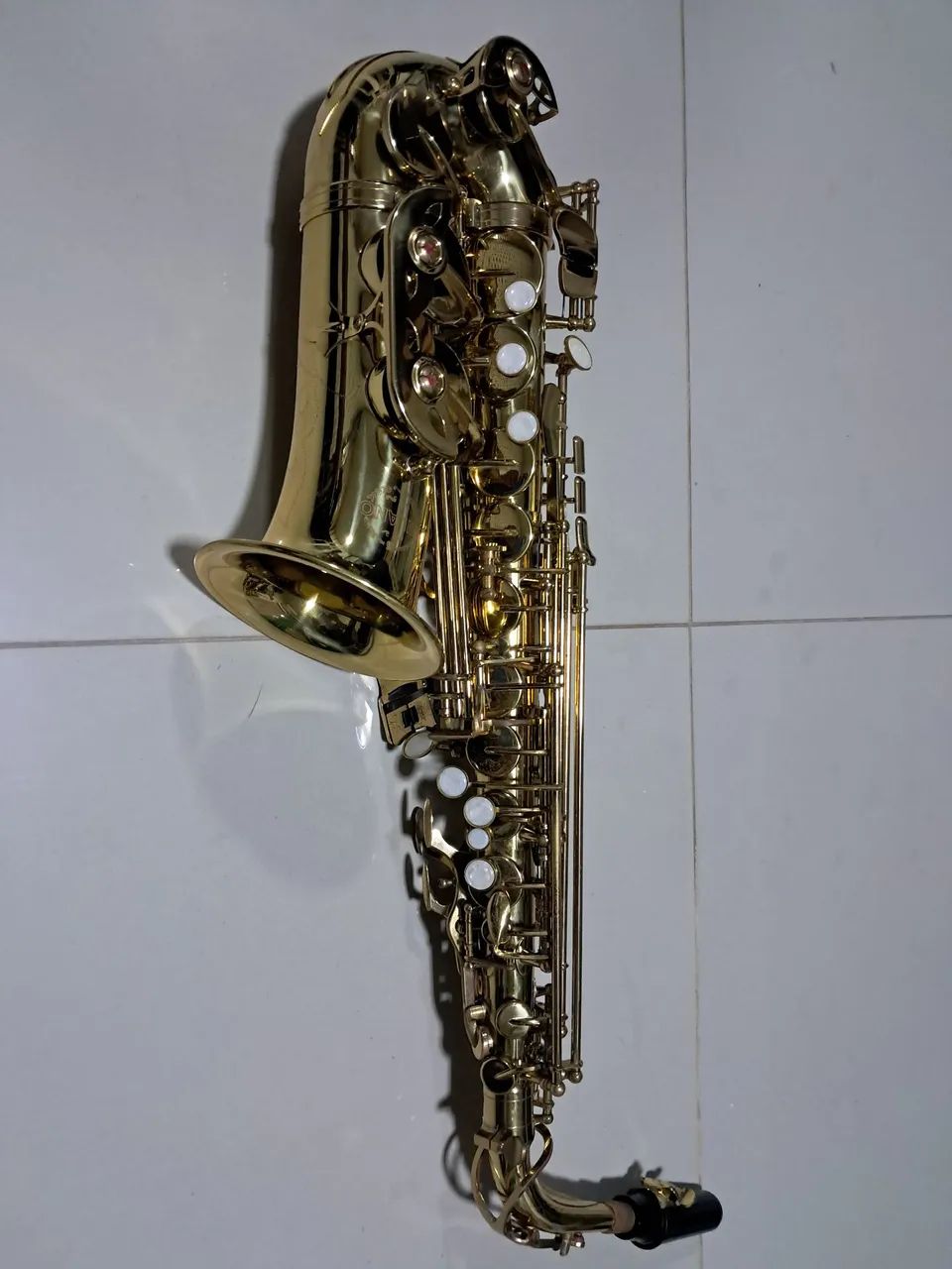 Sax Saxofone Mib Dourado  - Foto 5