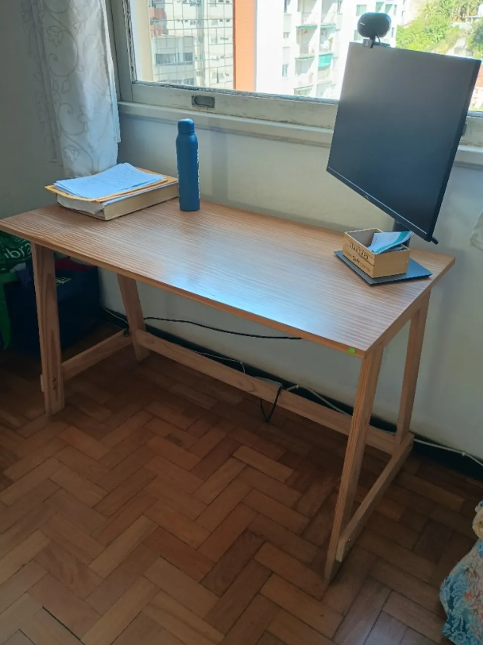 Mesa de escritório em madeira pinus