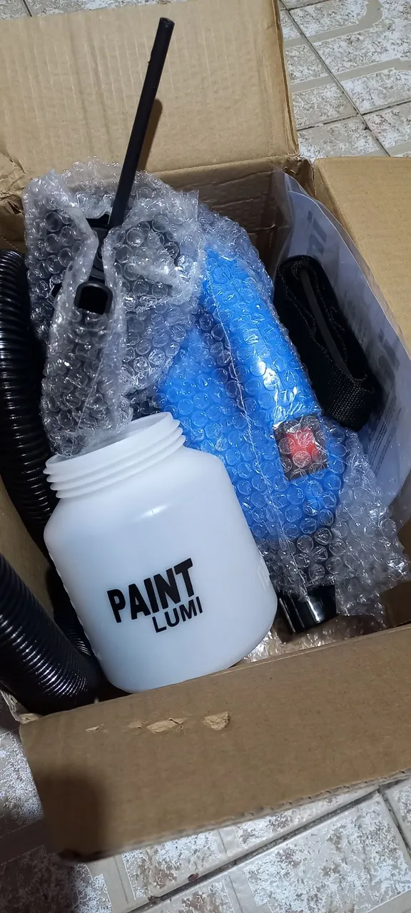 Pistola de Pintura Elétrica Lumi Paint Nova na Caixa