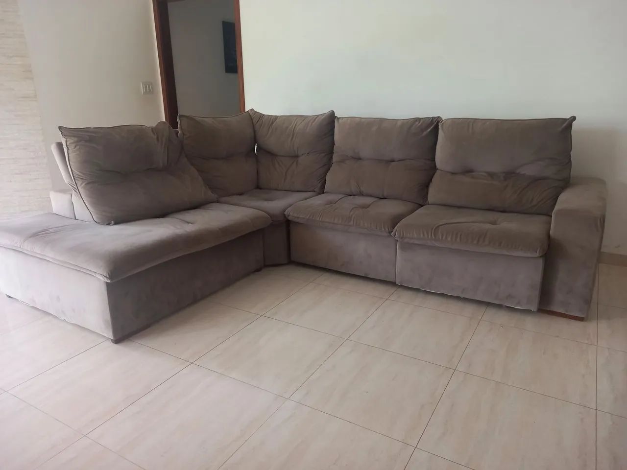 Sofá de canto retrátil 8 lugares64961604337538120