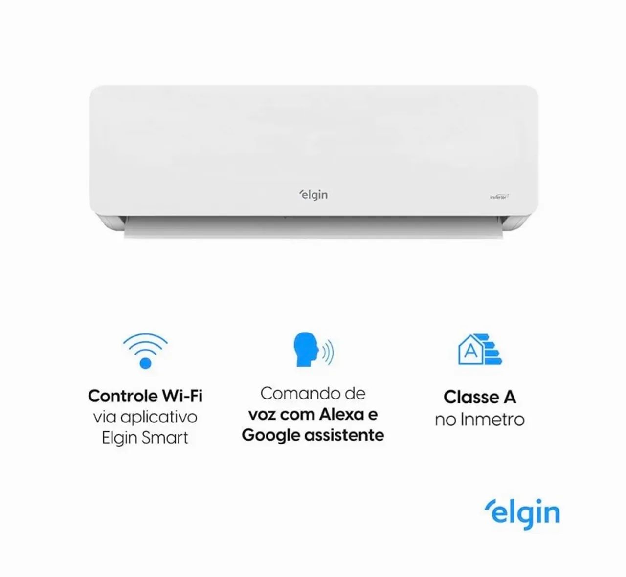 NOVO LACRADO - Ar Condicionado Split Inverter Elgin 12000 BTUs Frio - Foto 3
