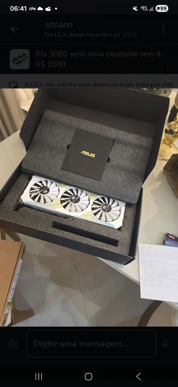 RTX 3080 SEMINOVA, EM EXELENTE ESTADO