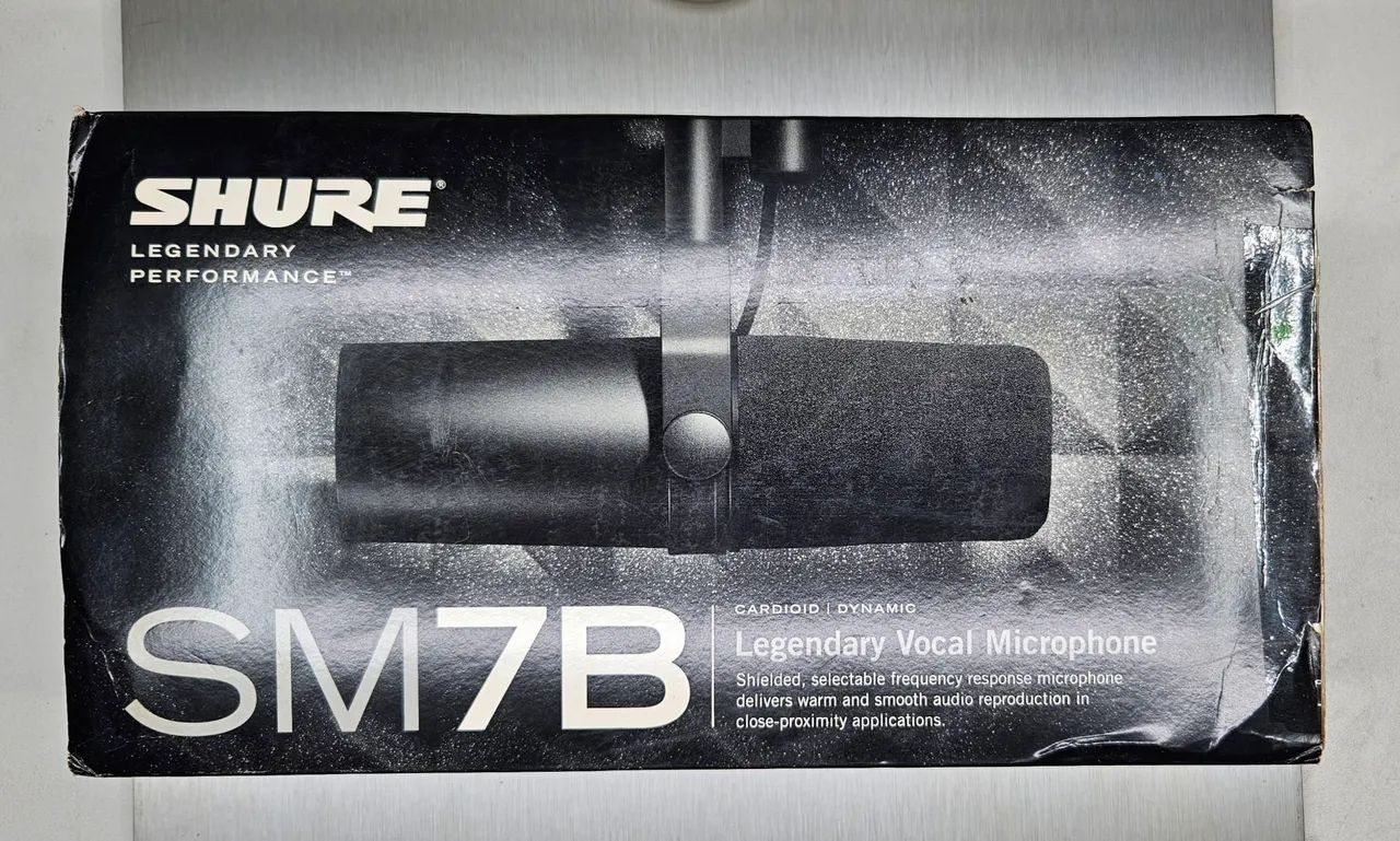 Microfone Shure SM7B - Seminovo - Original(fotos e vídeo) - Podcast - YouTube
