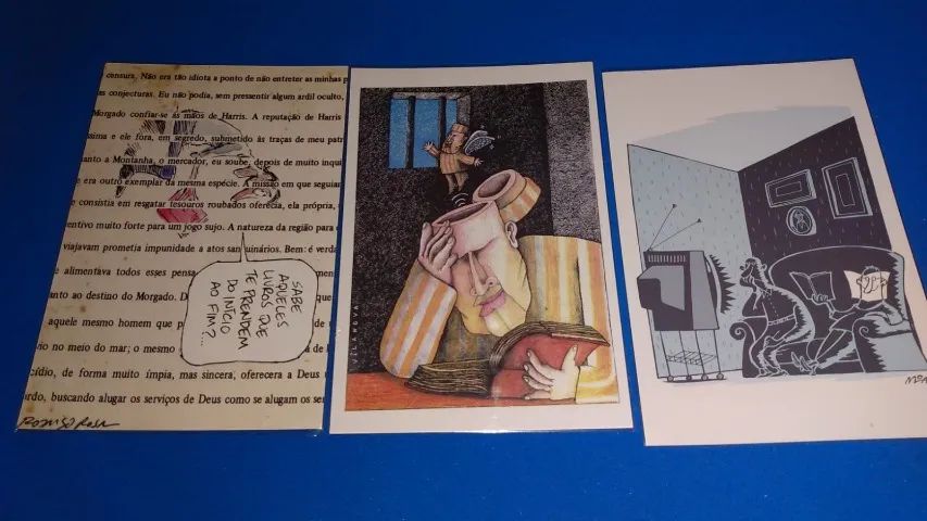 Lote de cartões postais promocionais da feira do livro de Porto Alegre RS de 2014 - Foto 4