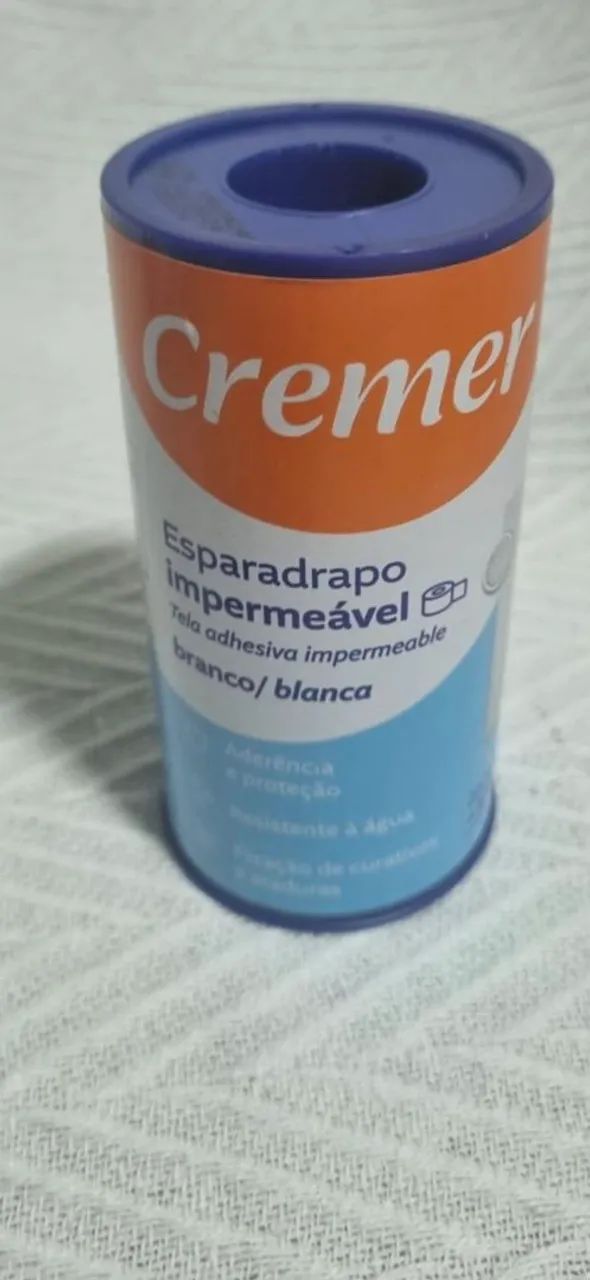 Esparadrapo Impermeável Branco 10cm x 4,5m Cremer