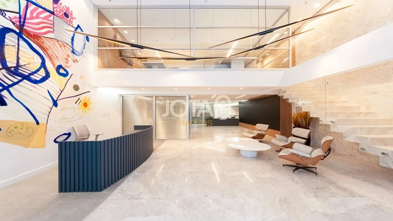 MARAVILHOSA SALA COMERCIAL COMPLETA COM 216M², MOBILIADA E DECORADA Sala comercial com 216