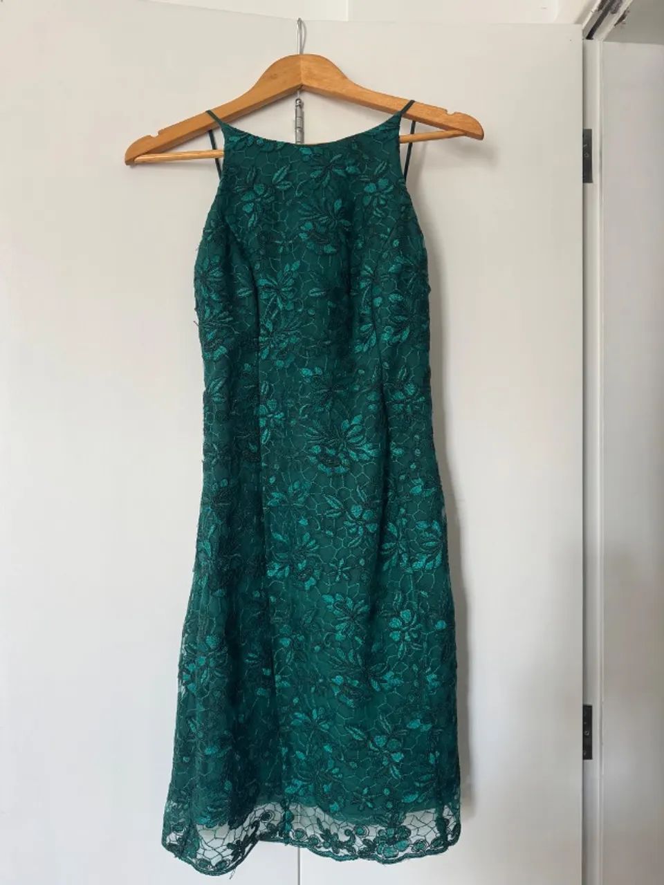 Cavendish vestido renda verde