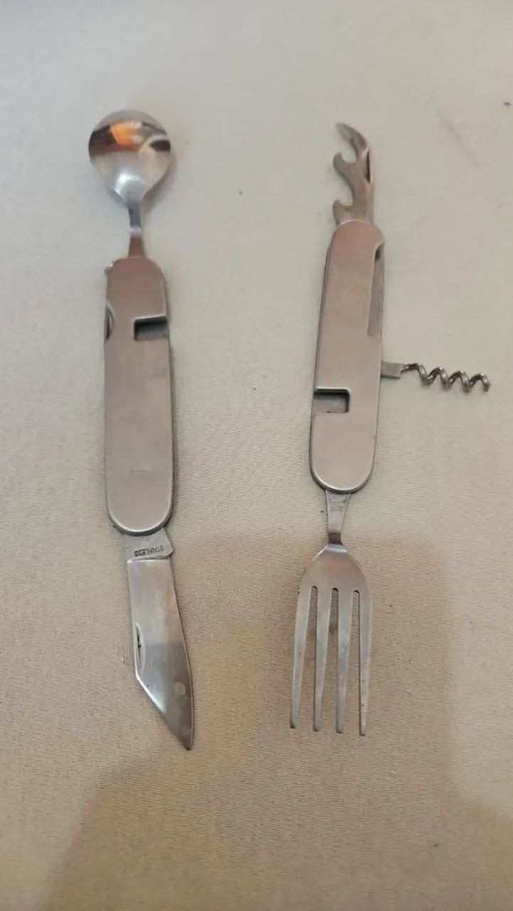 Kit Talheres Dobráveis para Camping - Foto 3