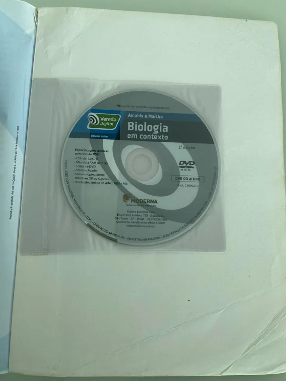 Livro Biologia em Contexto - Amabis e Martho - Foto 3