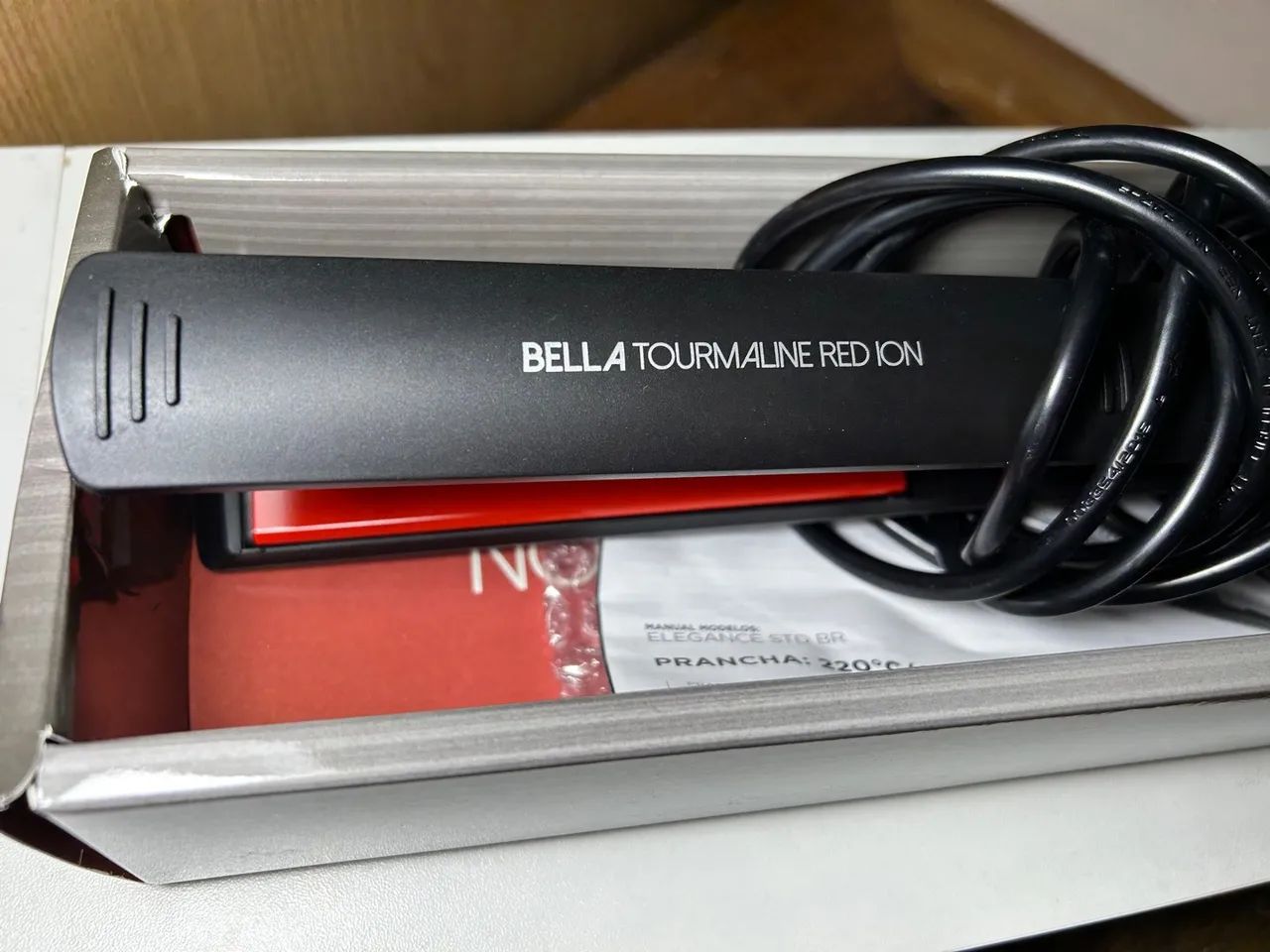 Prancha Gama Bella Tourmaline Red Ion - Foto 2