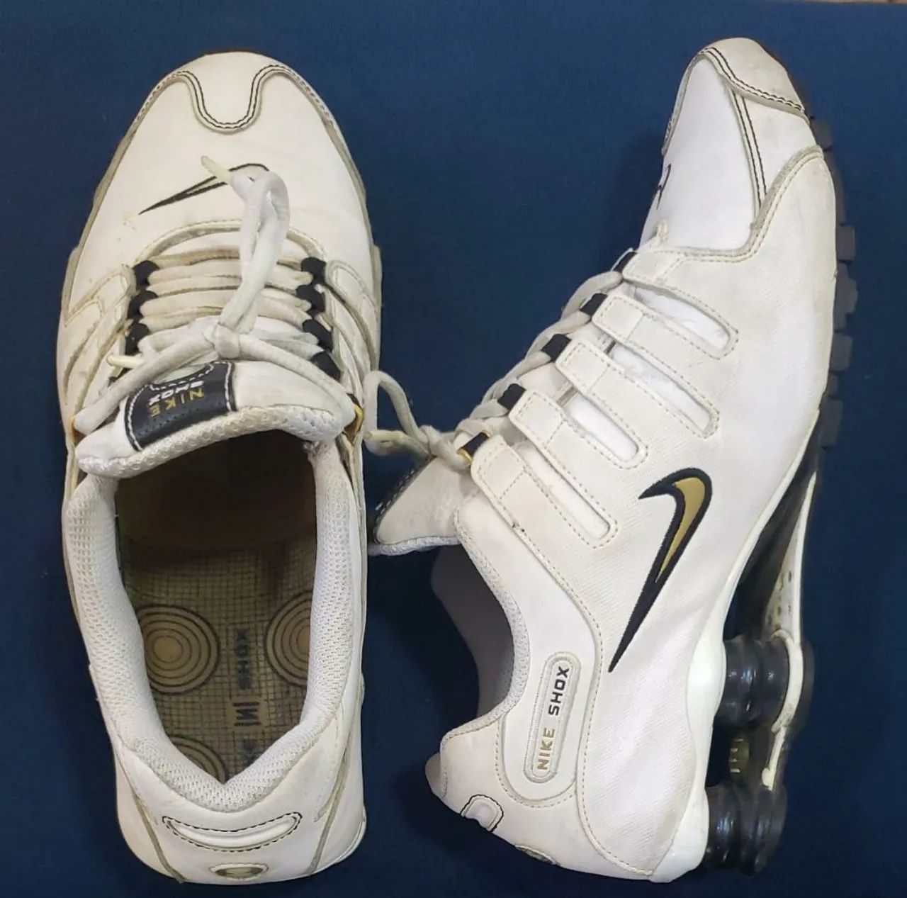 Tênis Nike de couro branco Tam. 37 - Foto 2