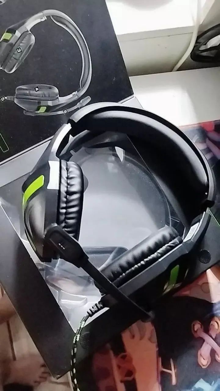 HEADSET GAME COM FIO, FONE DE OUVIDO COM MICROFONE - Foto 2