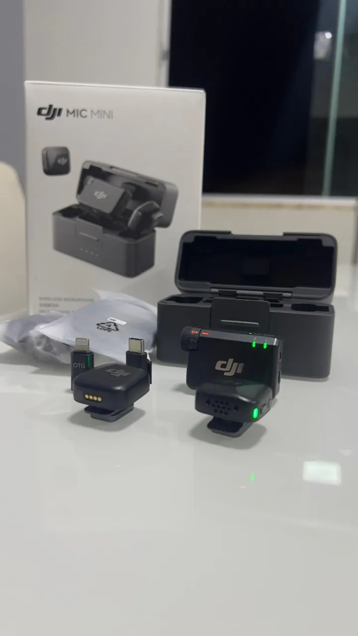 Microfone Dji Mic Mini (2 TX + 1 RX + Charging Case)