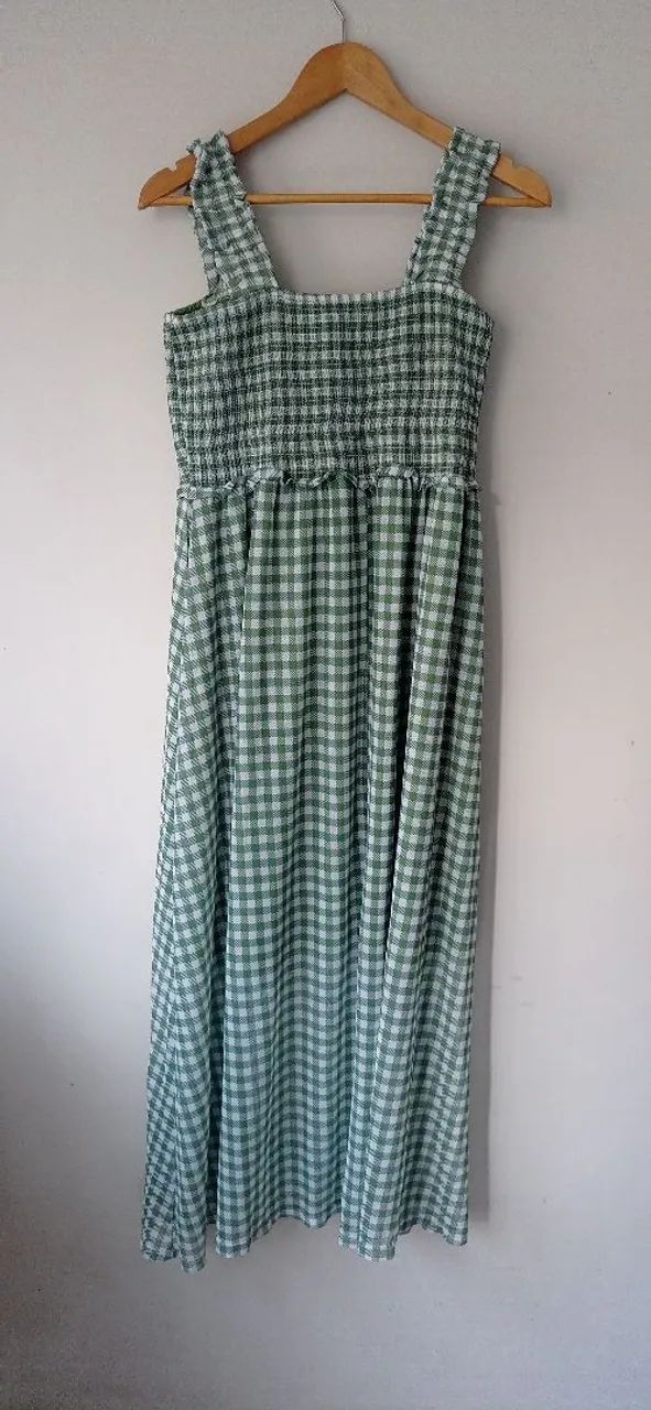 Vestido Xadrez Verde - Foto 3