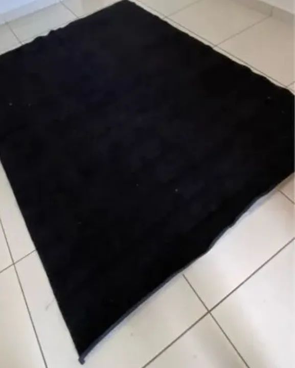 Tapete Preto felpudo para Sala ler o anúncio!  - Foto 2