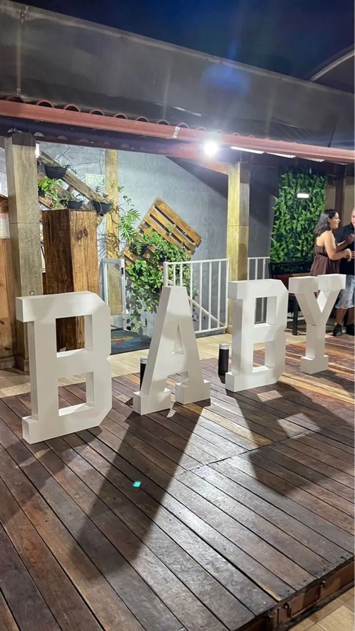 Letras Baby Chá Revelação 