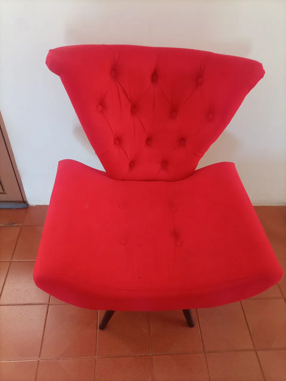 Poltrona Vermelha Design Moderno
