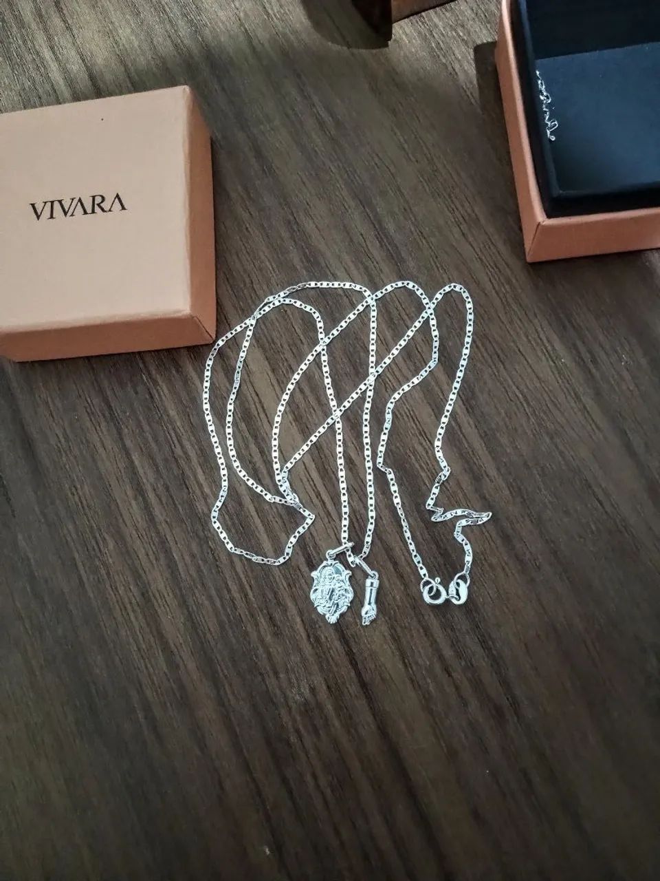 Lindo cordão de prata italy Vivara. Novo !