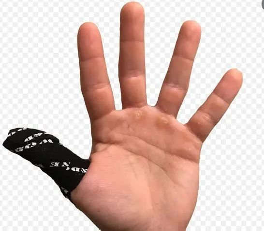kit com 10x Thumb tapes - crossfit (proteção dedos - hookgrip) - Foto 5