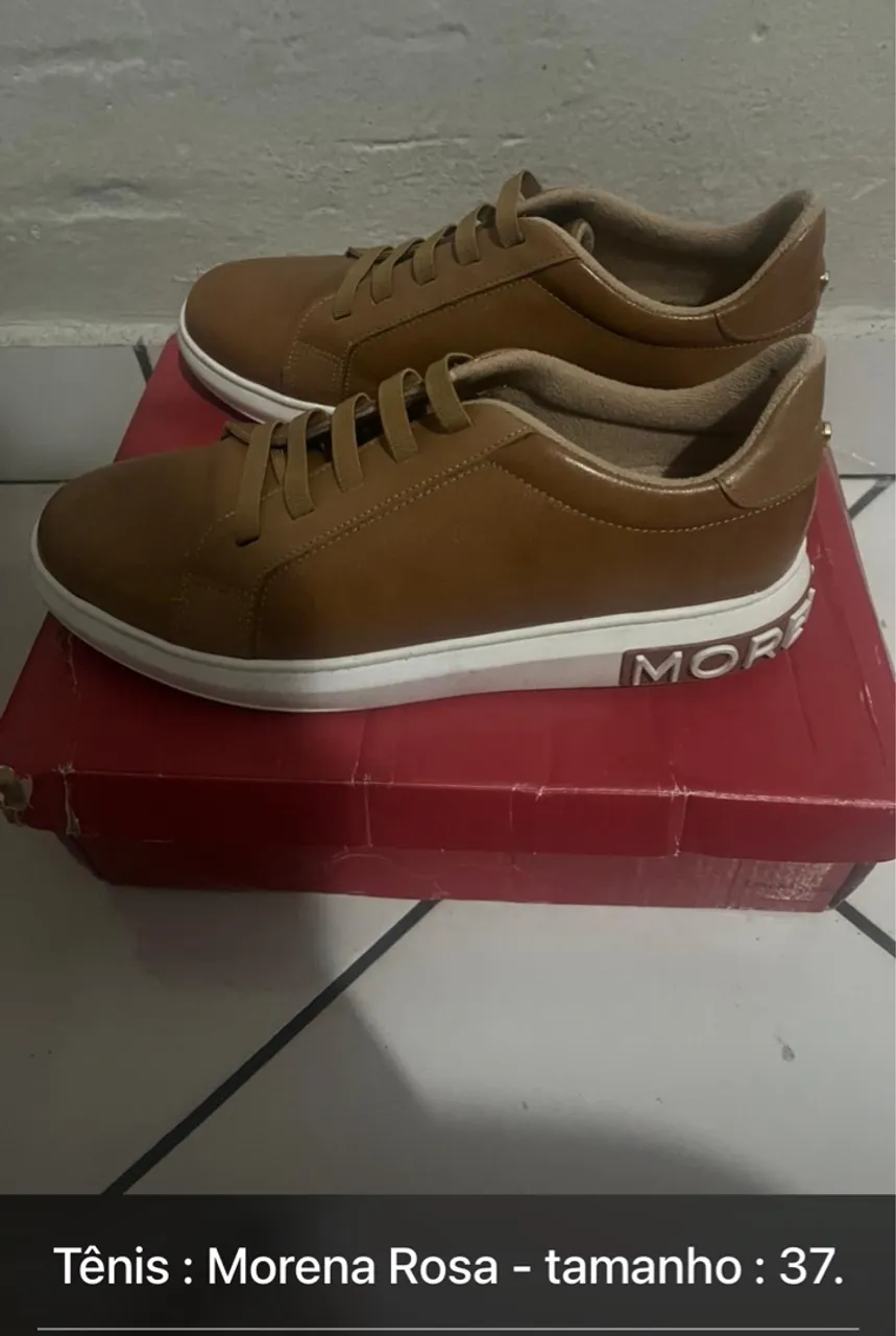 Vendo tênis morena rosa original - tamanho : 37