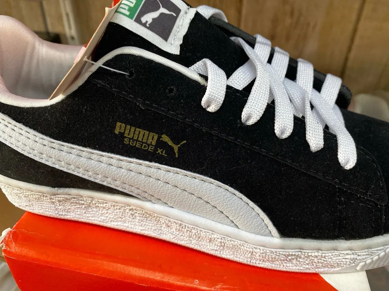 Tênis Puma Suede XL Preto e Branco tamanho 40 - Foto 2