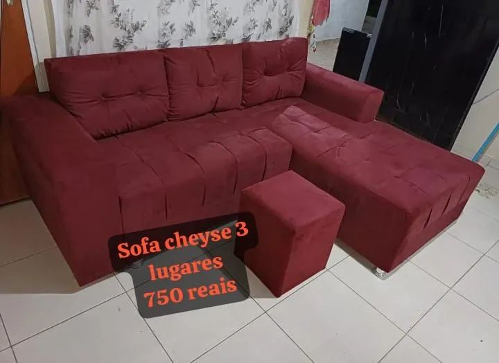 Sofá Cheyese 3 Lugares 