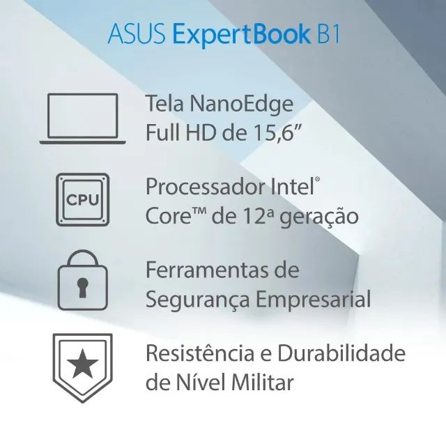 Notebook Asus ExpertBook B1, Intel Core i3 12º geração, 8GB, Nvme 256GB - Foto 5