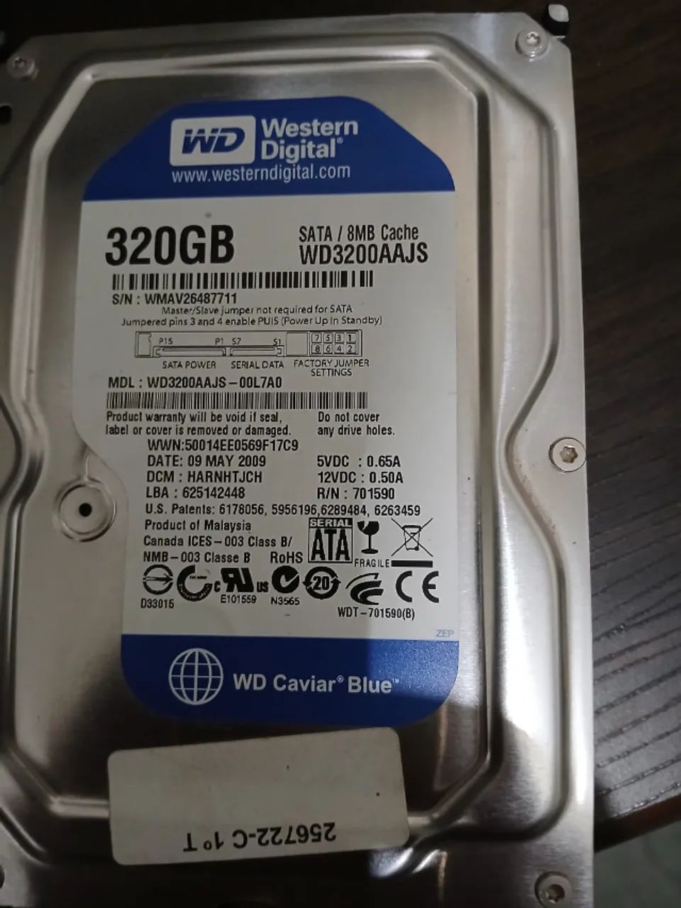 HD Western Digital 320GB para PC