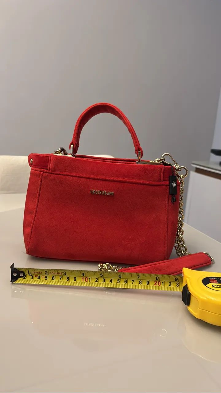 BOLSA LELIS BLANC - veludo vermelho  - Foto 4