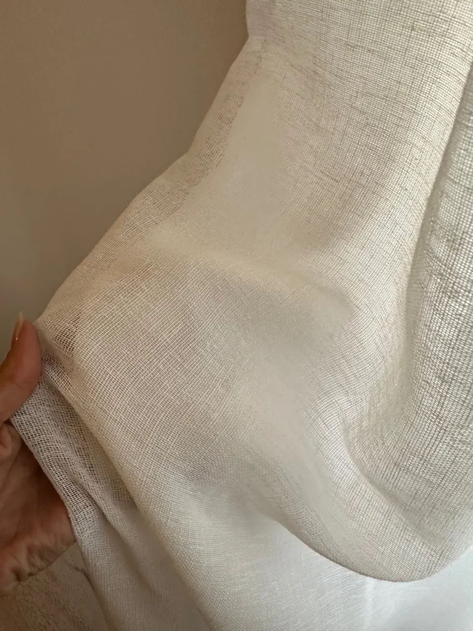 Cortinas de linho branco  - Foto 3