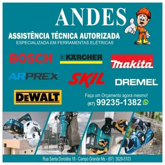 Conserto e manutenção em ferramentas elétricas e a bateria 