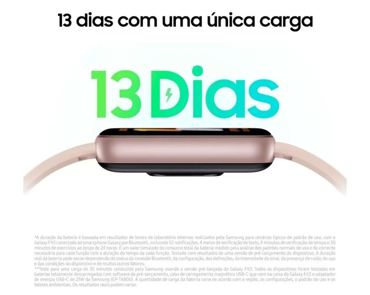 Smartwatch Samsung Galaxy Fit3 Display 1.6" - Foto 4