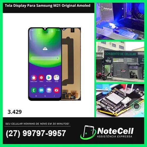 Tela Display Para Samsung M21 Original Amoled- Instalação Expressa!