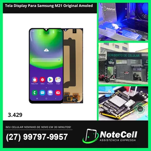 Tela Display Para Samsung M21 Original Amoled- Instalação Expressa!