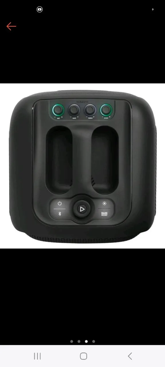 Caixa de Som Bluetooth com Karaoke