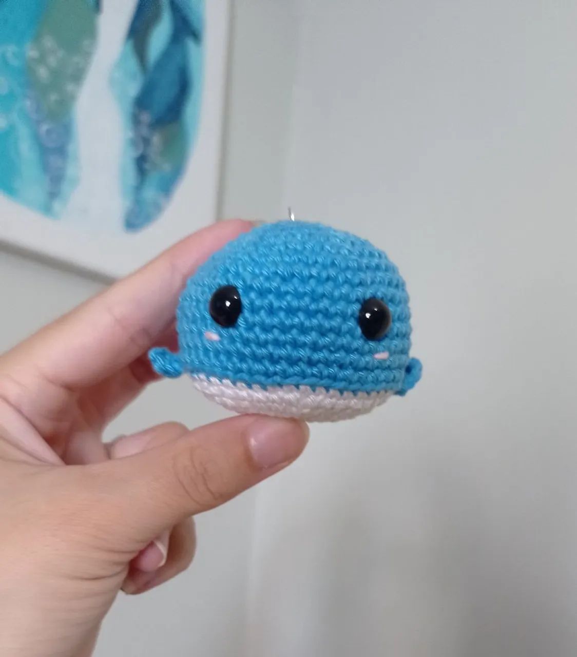 Baleia amigurumi - Chaveiro - Foto 2